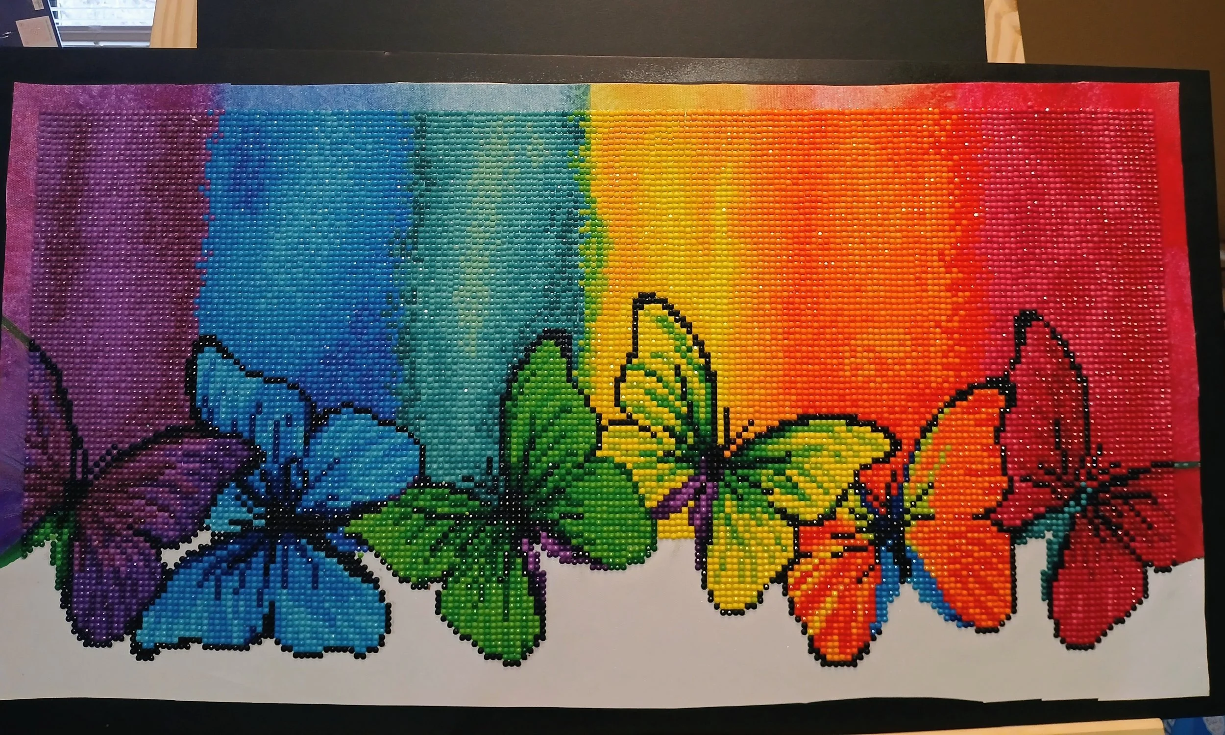 Butterfly Rainbow Diamond Art