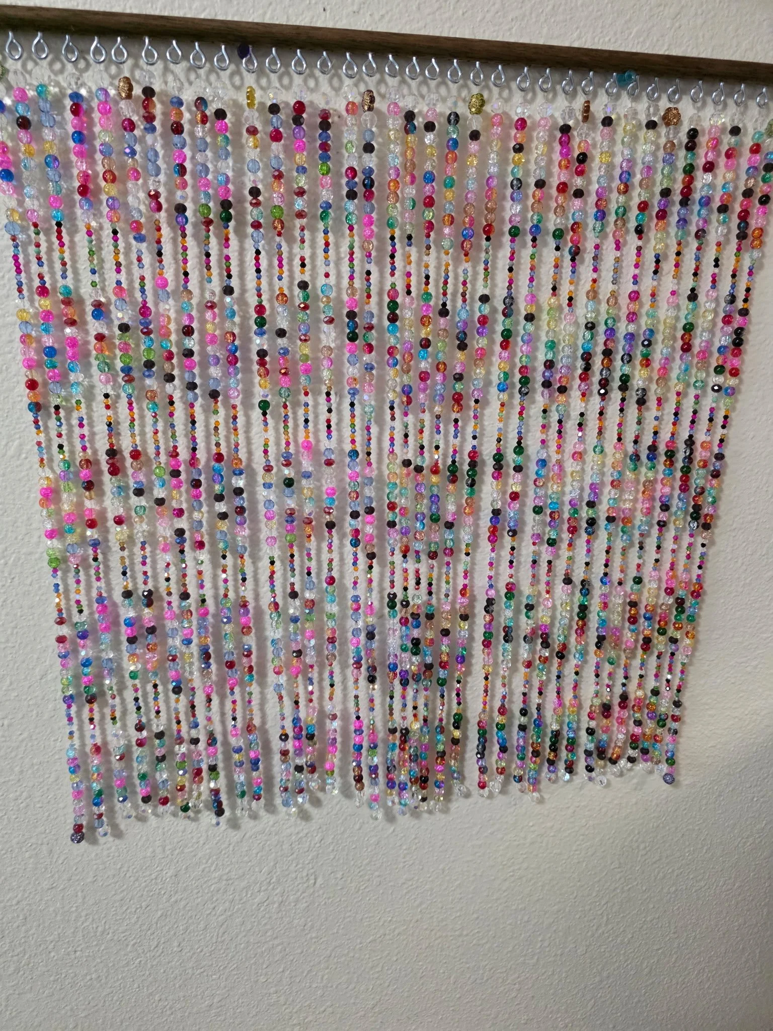 Multi Colored Glass Beaded Curtain
