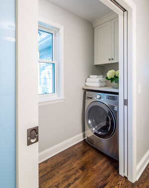 Discover the best doors for your small laundry alcove — Verity Jayne