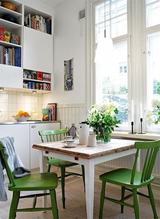 Greenery dining chairs