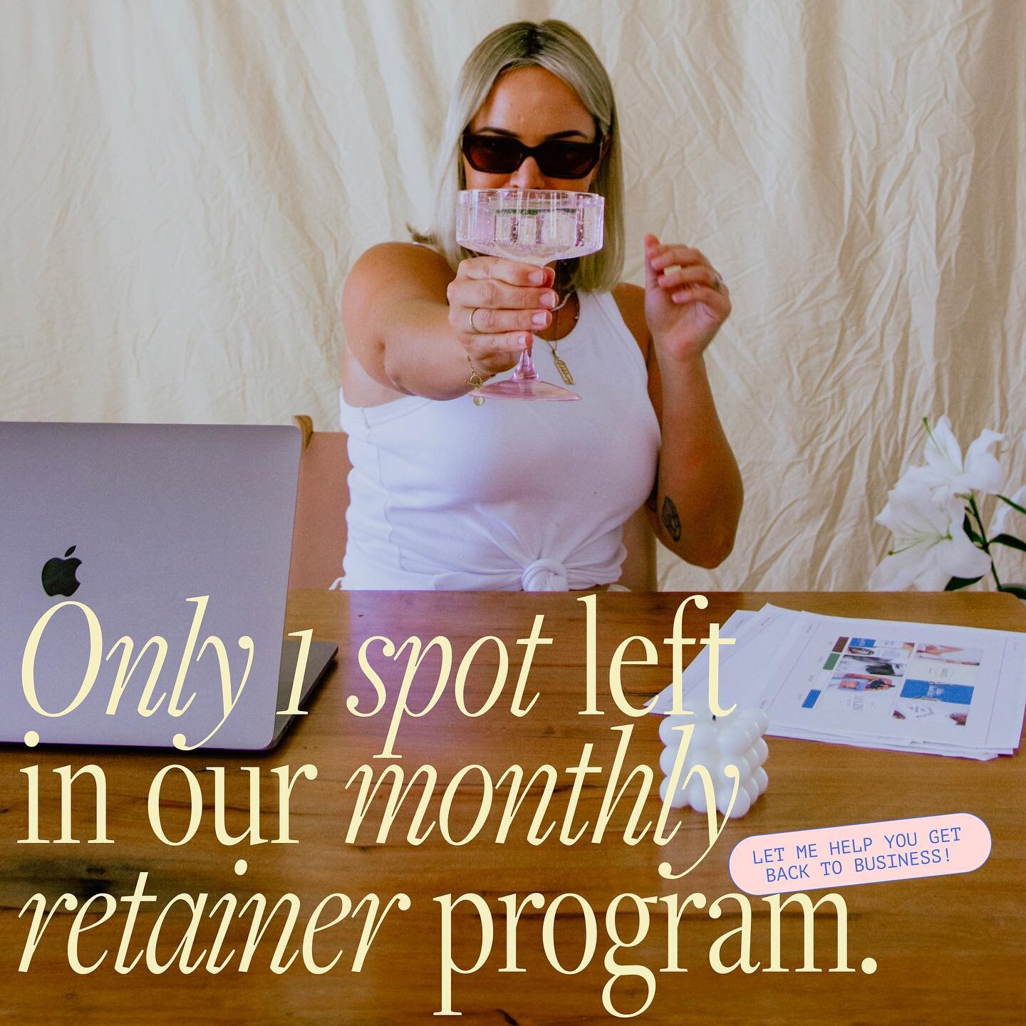 We&rsquo;ve had a lot of questions lately in regards to our &lsquo;Laid Back&rsquo; Monthly Retainer Program. We don&rsquo;t open our books often, but we&rsquo;ve got one spot up for grabs!!!! 🚨 

Comment &lsquo;laid back&rsquo; to find out more 😎