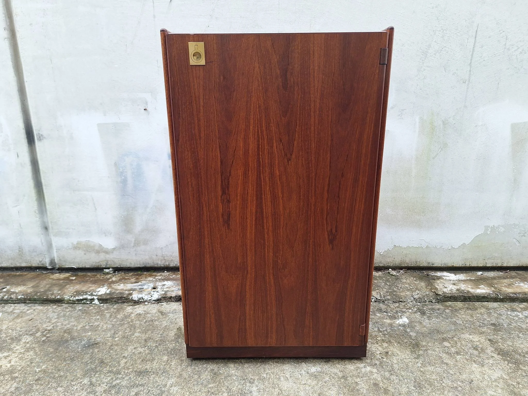 Catt Furniture blackbean record cabinet front view