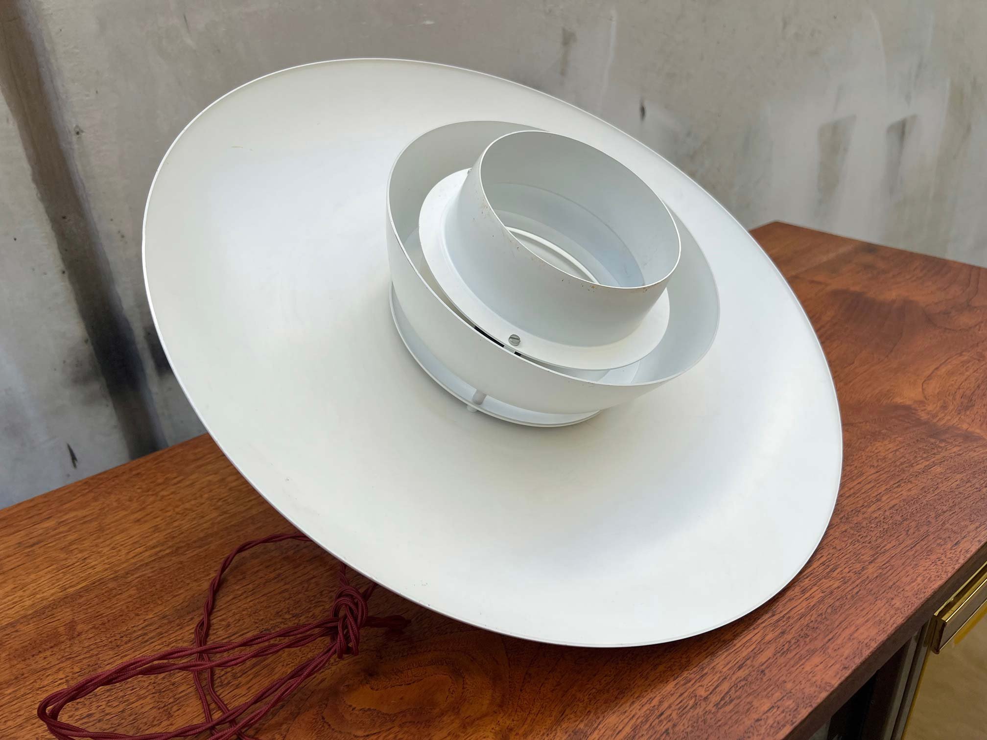 Mid-Century Danish Louvred Pendant Light