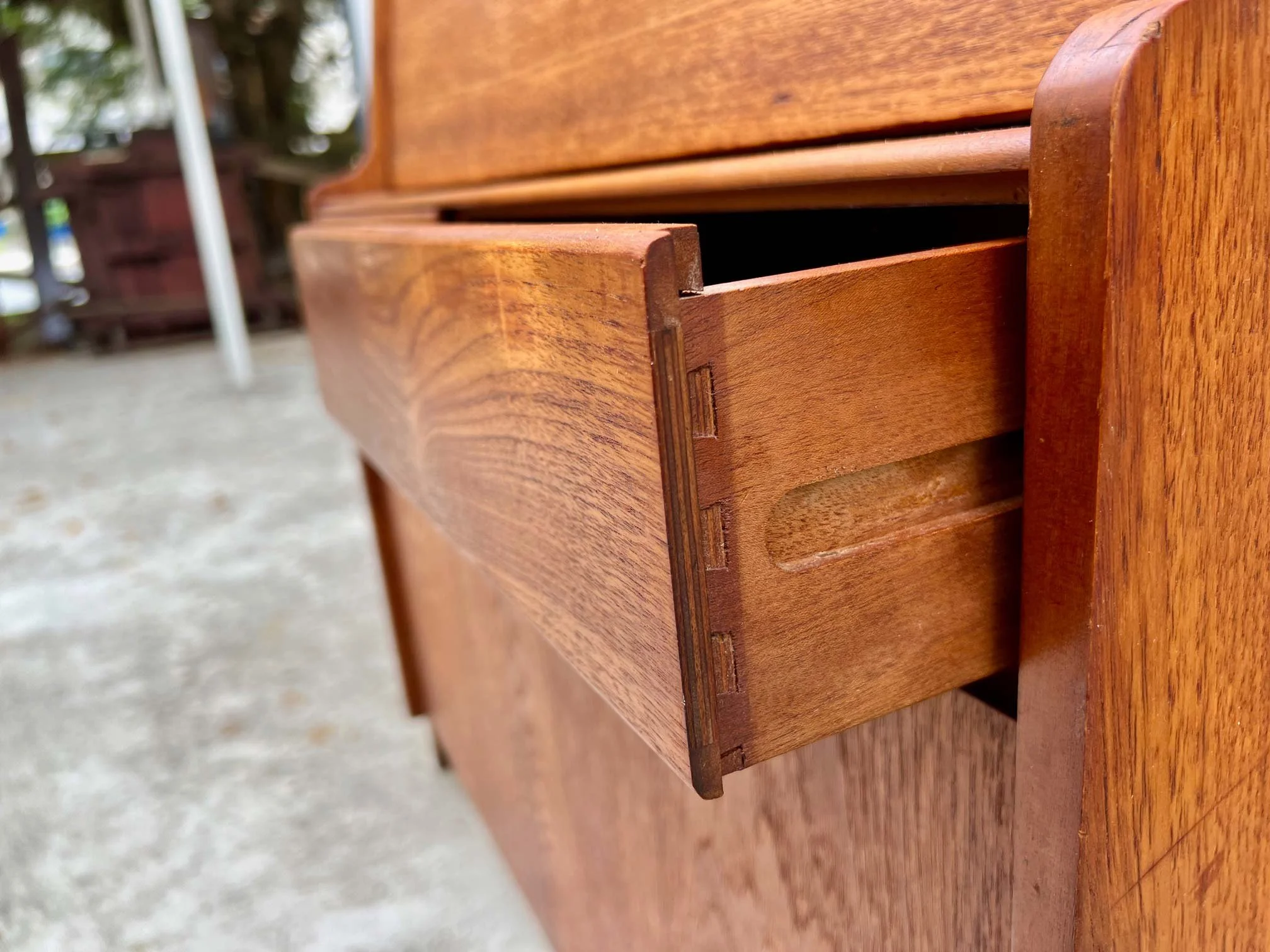 Bureau dropdown desk mid-century