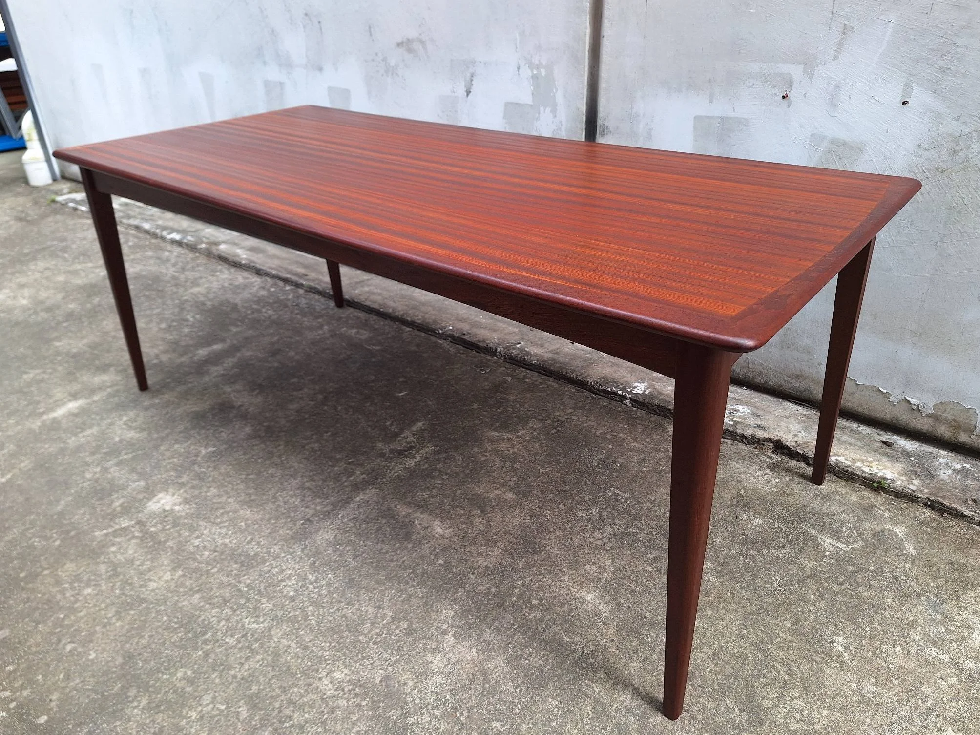 Mid century mahogany dining table by Don Furniture New Zealand