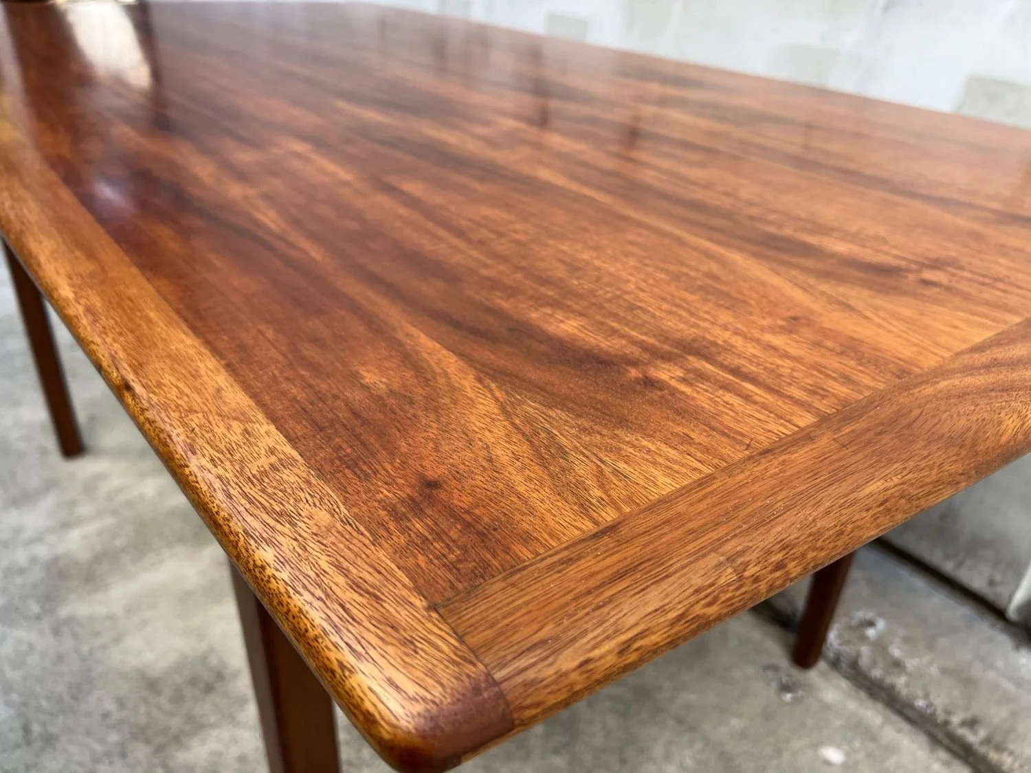 Restored Mid-Century Modern Teak Dining Table