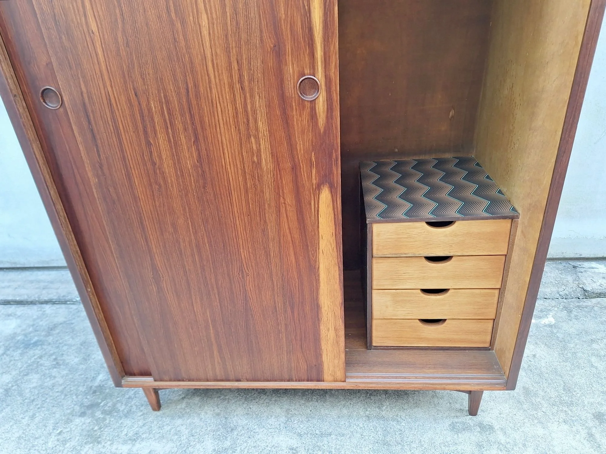 mid century wardrobe interior