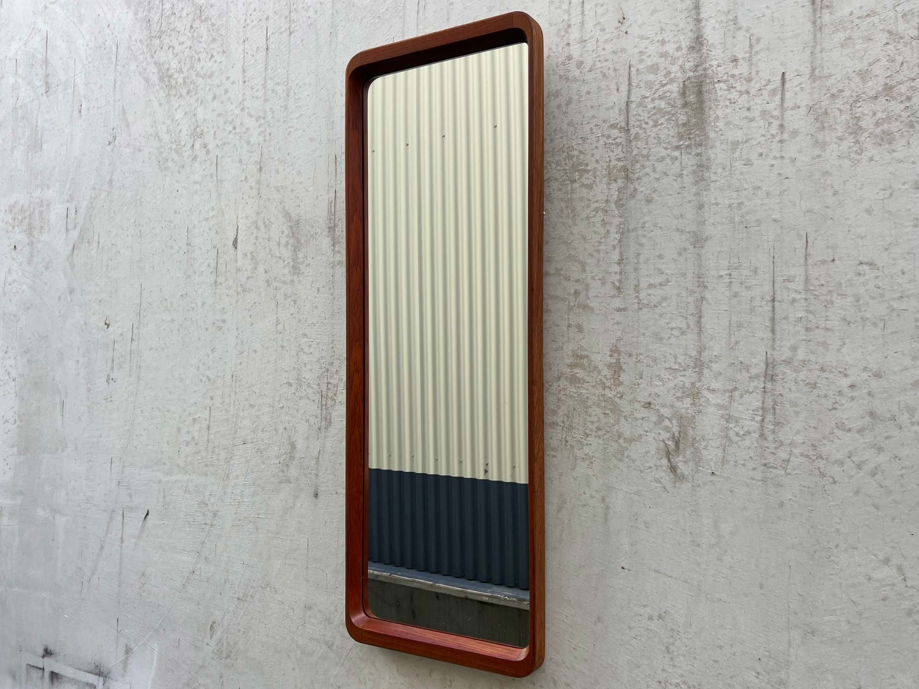 Mid-Century Teak Wall Mirror