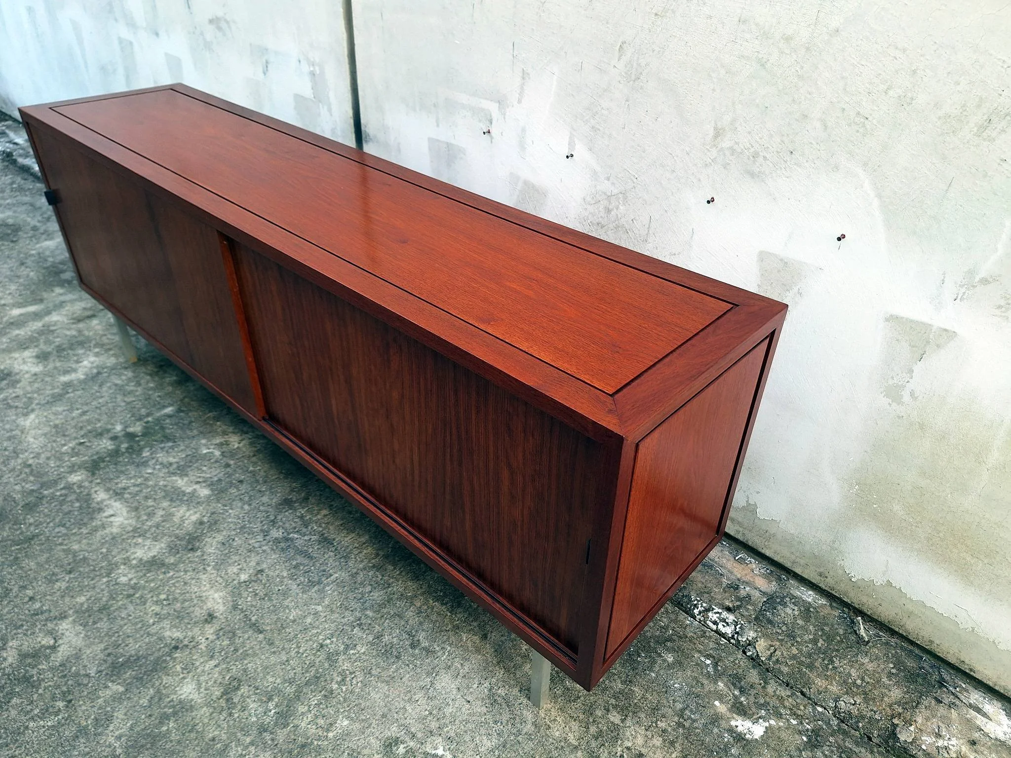 mid-century sideboard top view