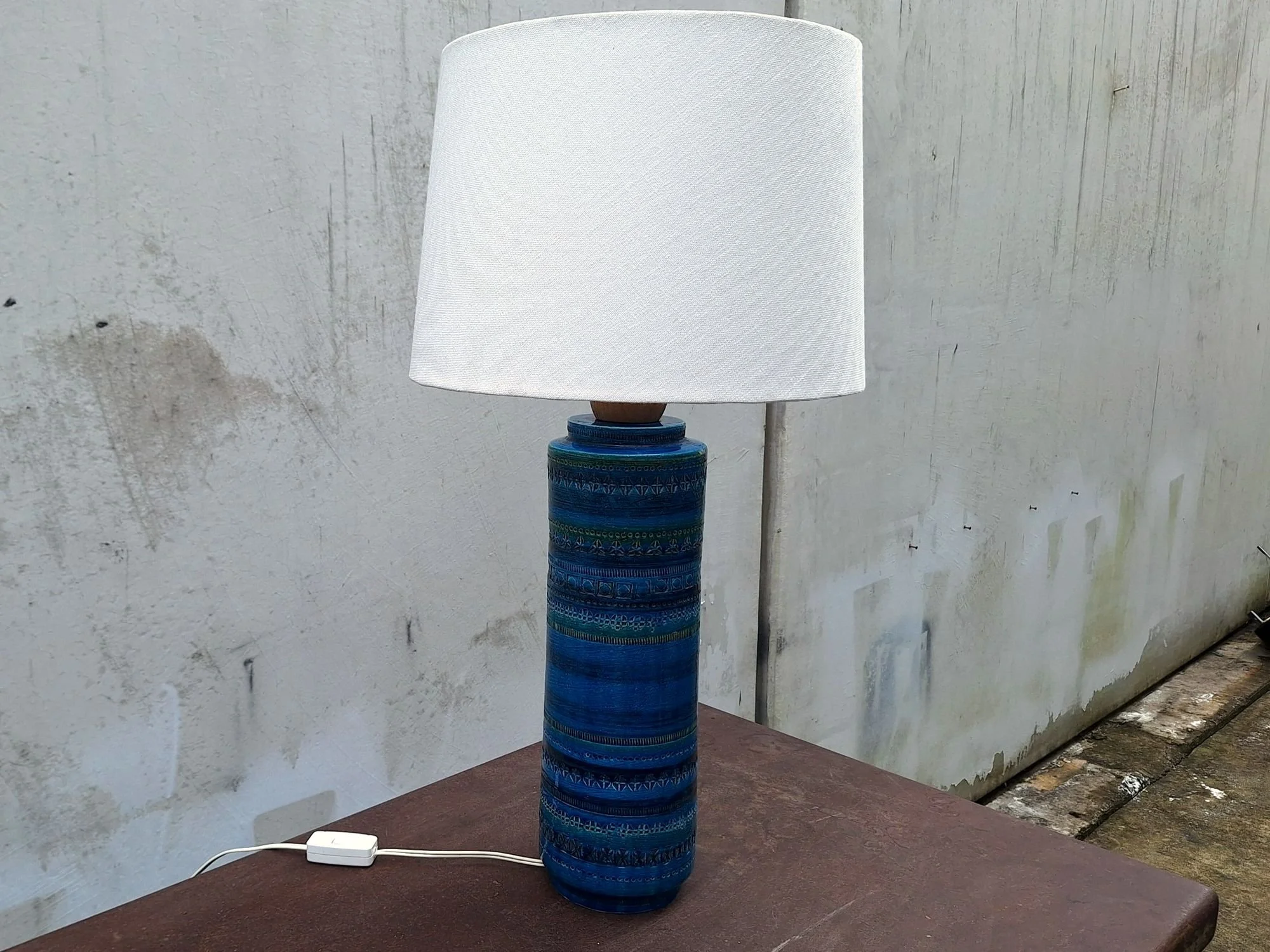 bitossi ceramic lamp cylindrical right