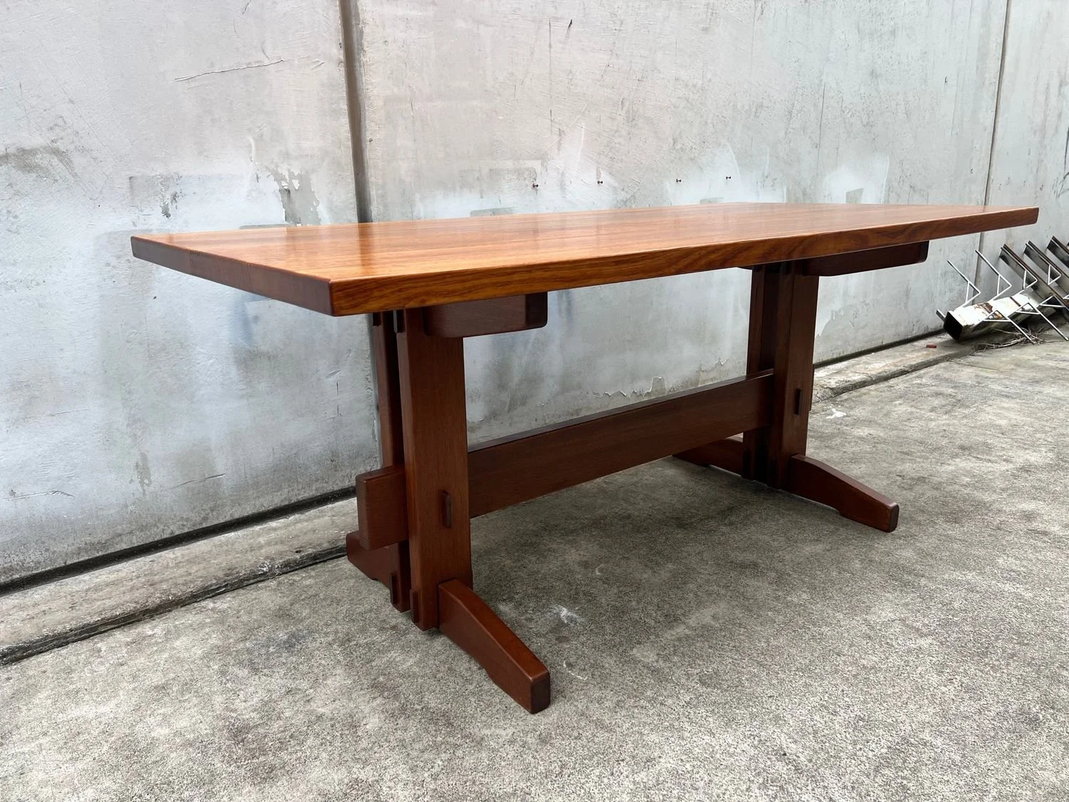 Restored Vintage Dining Table Solid Timber