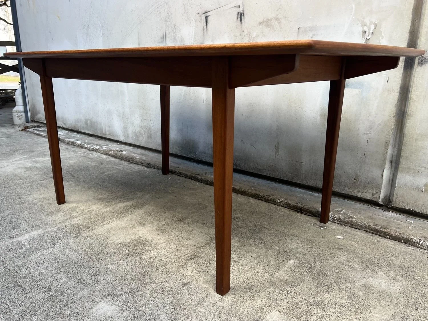 Restored Mid-Century Modern Teak Dining Table