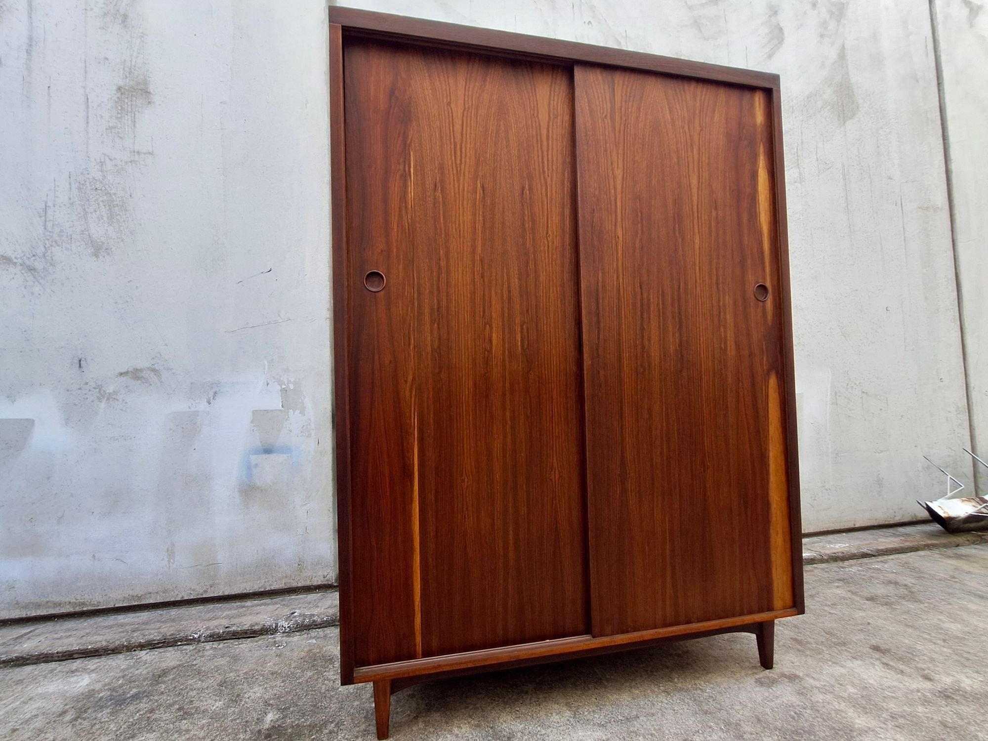 mid century wardrobe angled