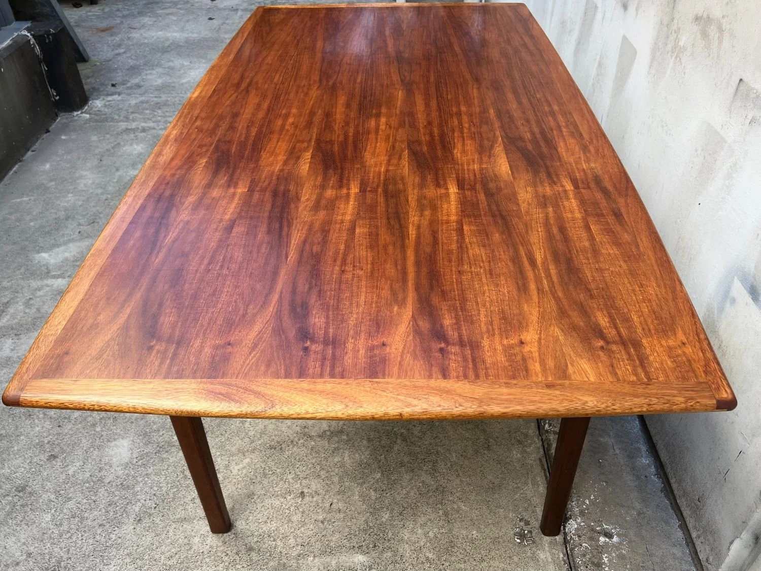 Restored Mid-Century Modern Teak Dining Table