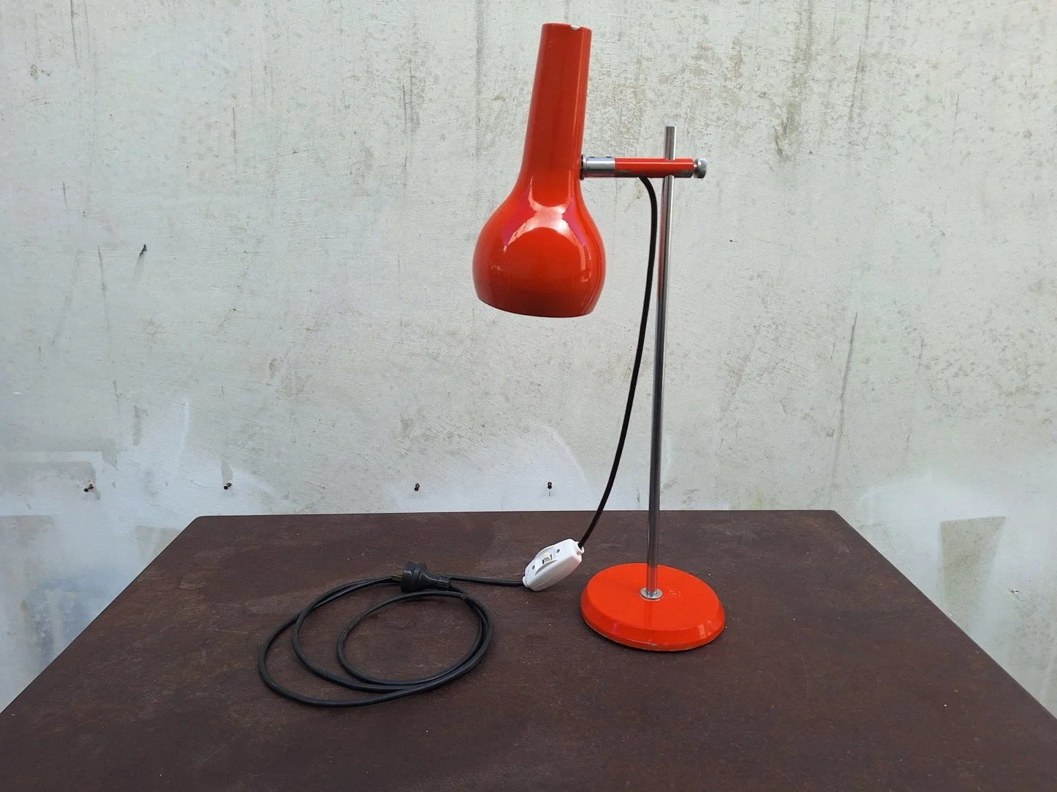 Vintage Oslo Table Lamp in Orange