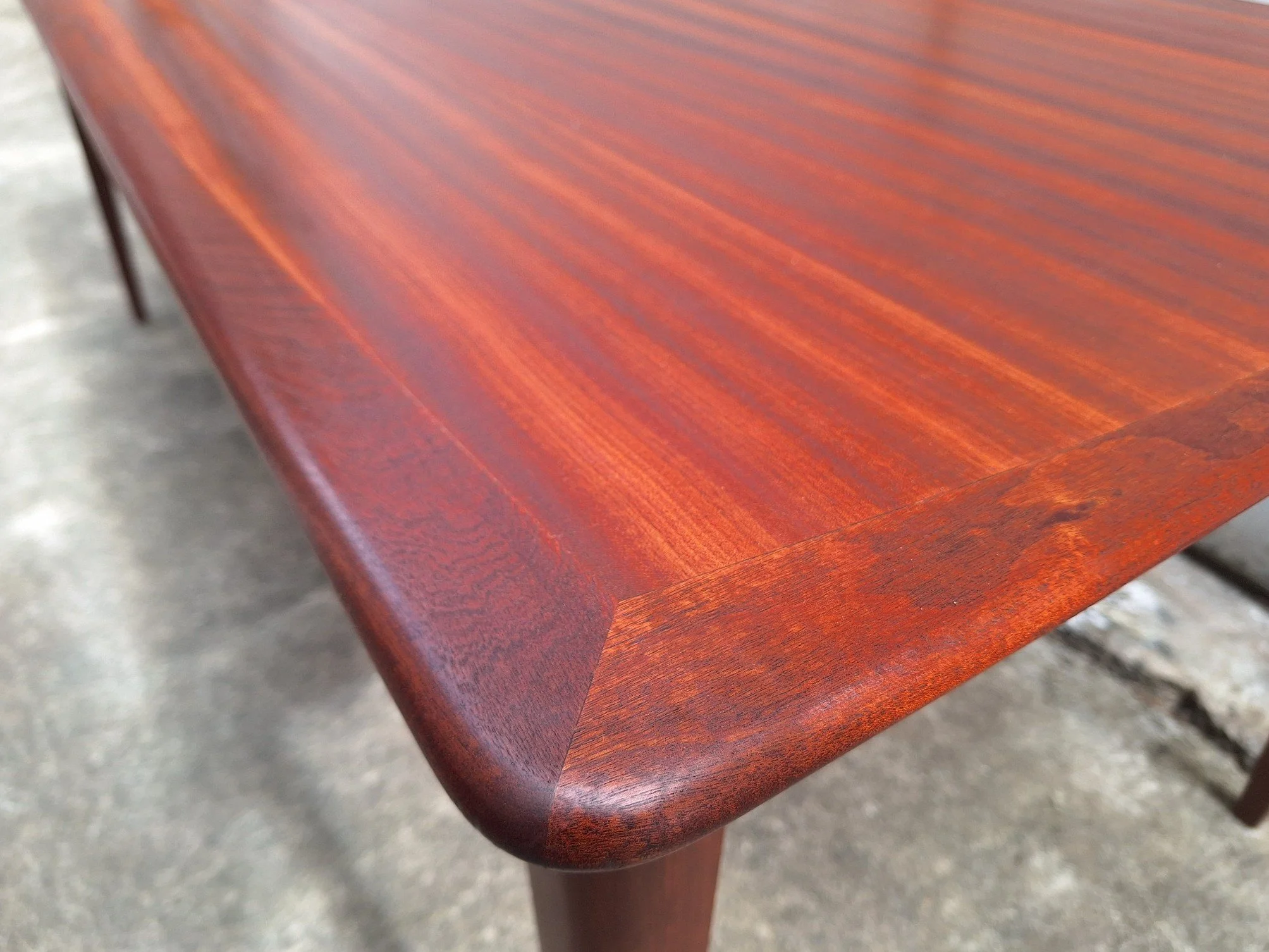 Mid century mahogany dining table by Don Furniture New Zealand