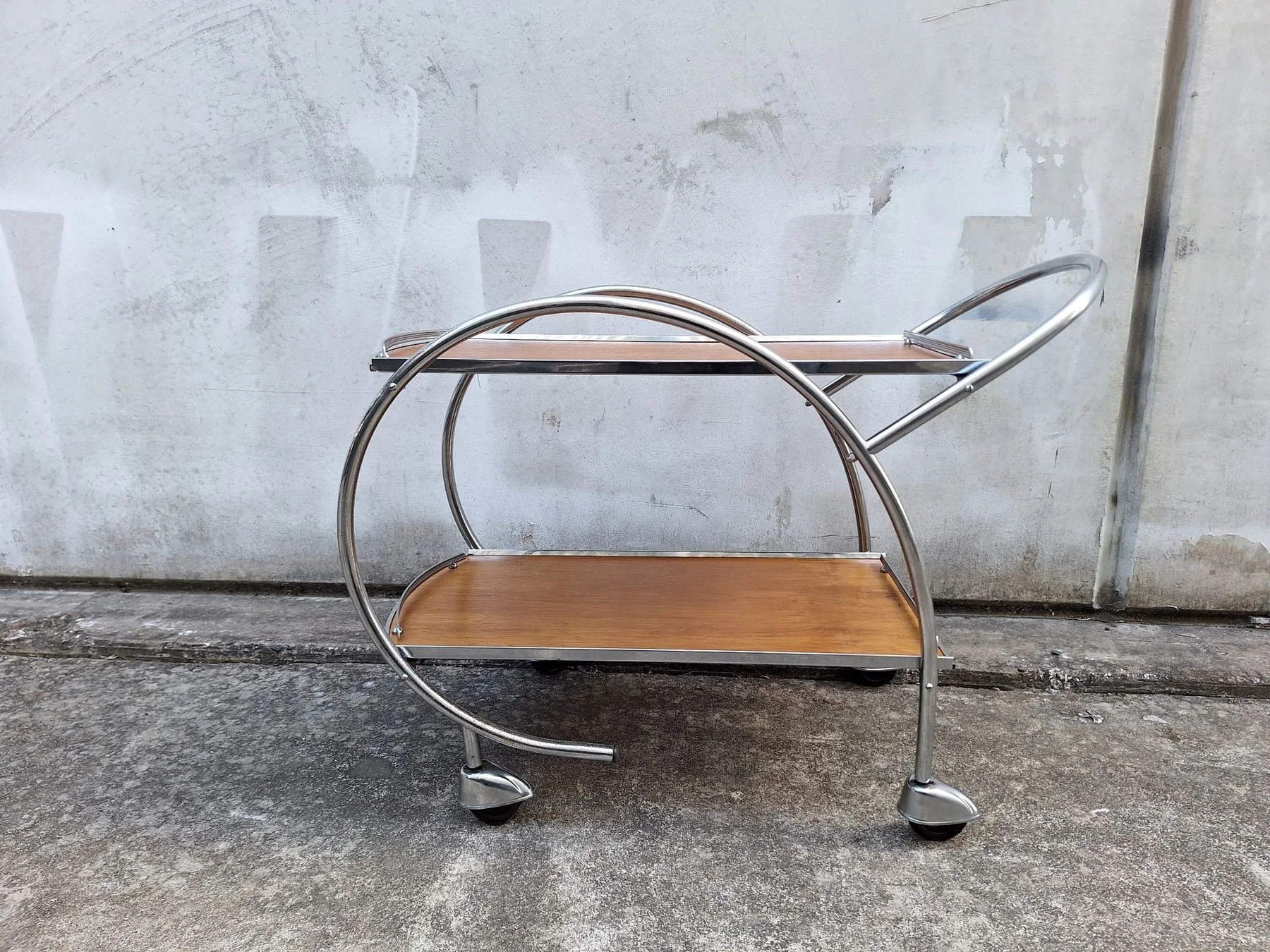 Ranleigh Art Deco-Style Mid-Century Drinks Trolley
