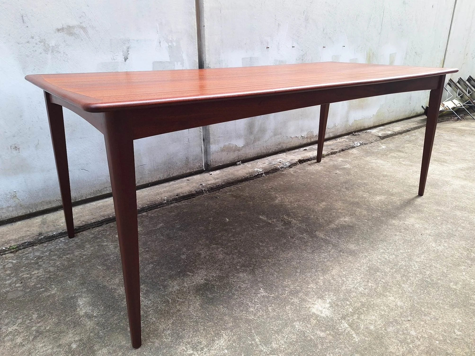 Mid century mahogany dining table by Don Furniture New Zealand
