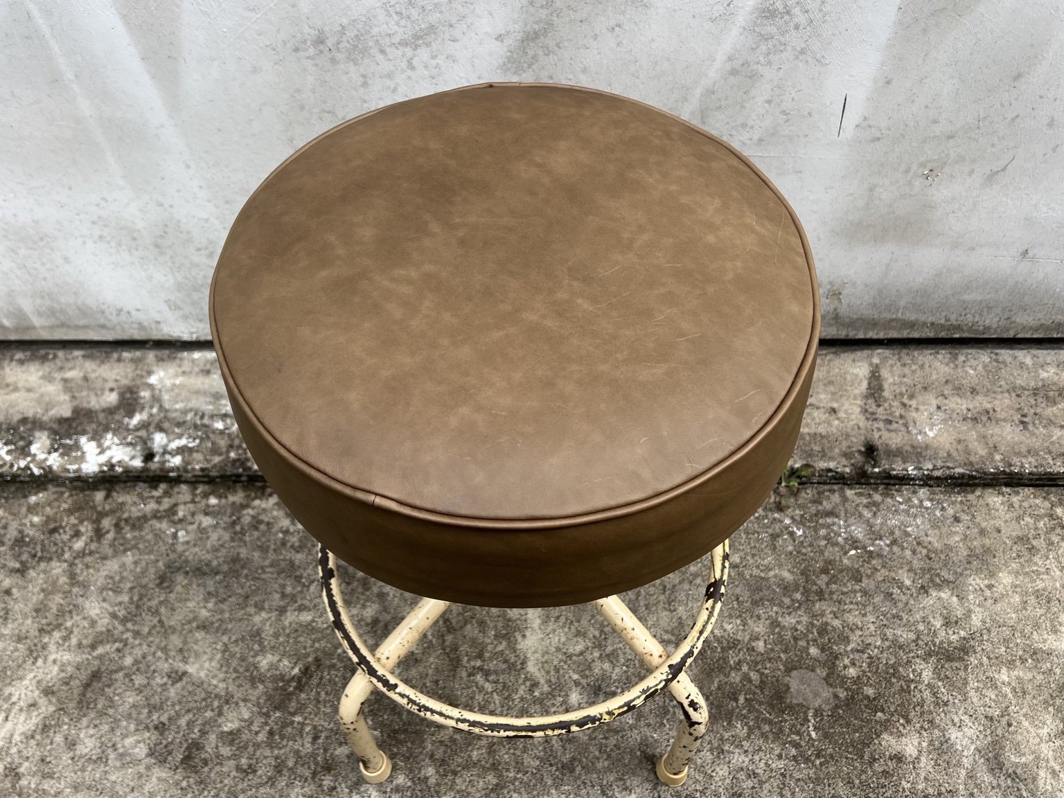 vintage industrial adjustable stool 6