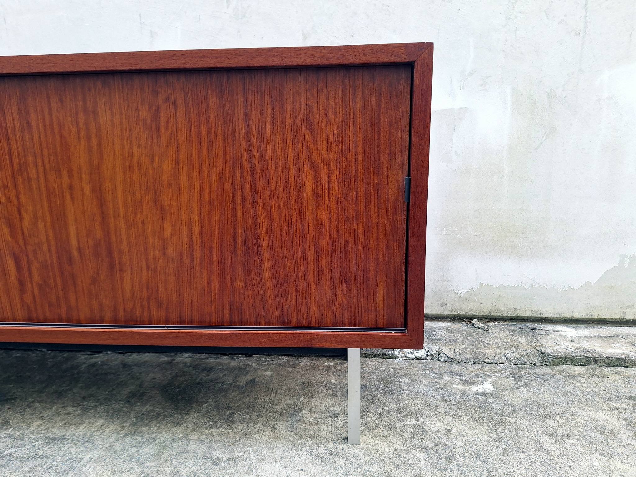 mid-century sideboard door detail