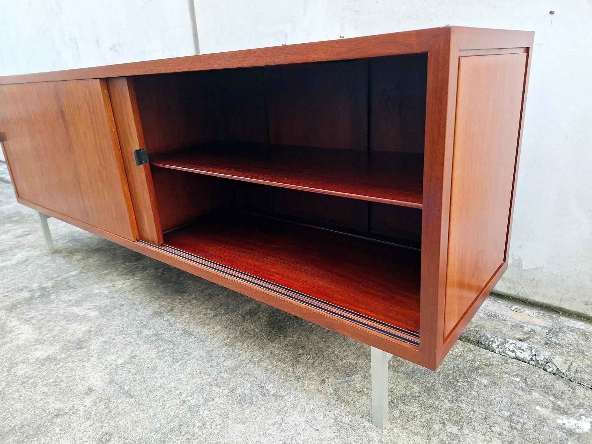 mid-century sideboard open storage