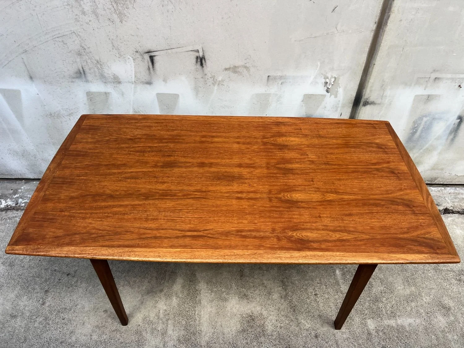 Restored Mid-Century Modern Teak Dining Table