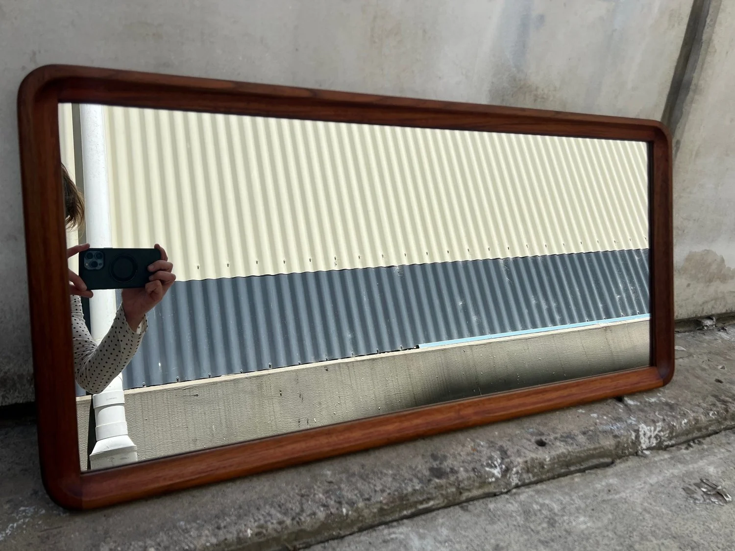 Wall Mirror – Solid Teak Frame