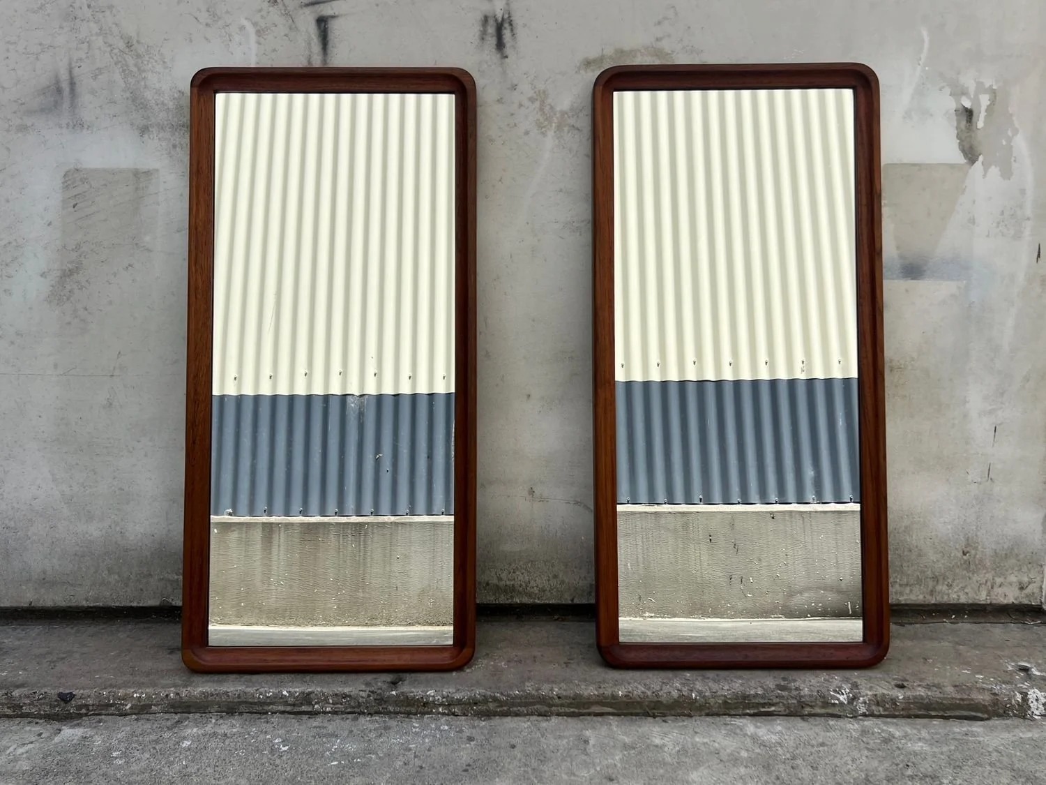 Wall Mirror – Solid Teak Frame