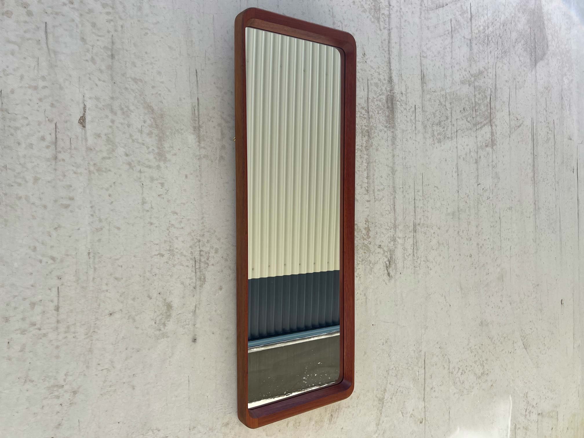 Mid-Century Teak Wall Mirror