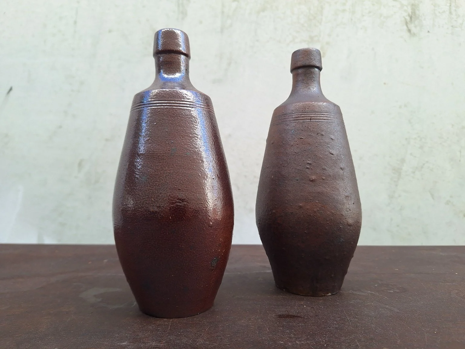 Pair of Ceramic Vases by A. Rangel, Oliveira de Azeméis, Portugal
