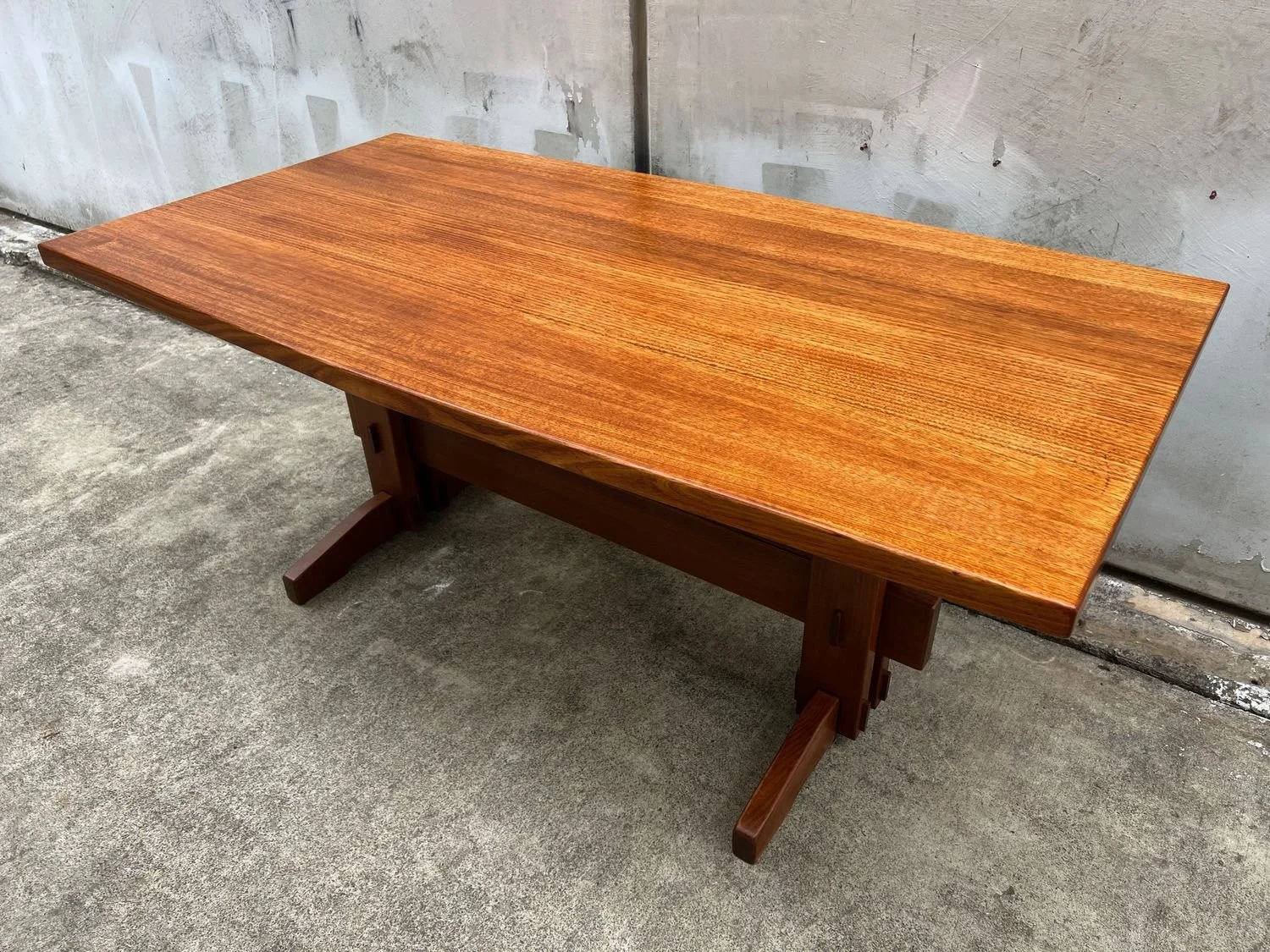 Restored Vintage Dining Table Solid Timber