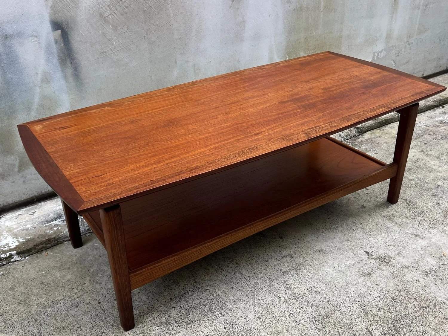 Restored Mid-Century Modern Teak Coffee Table