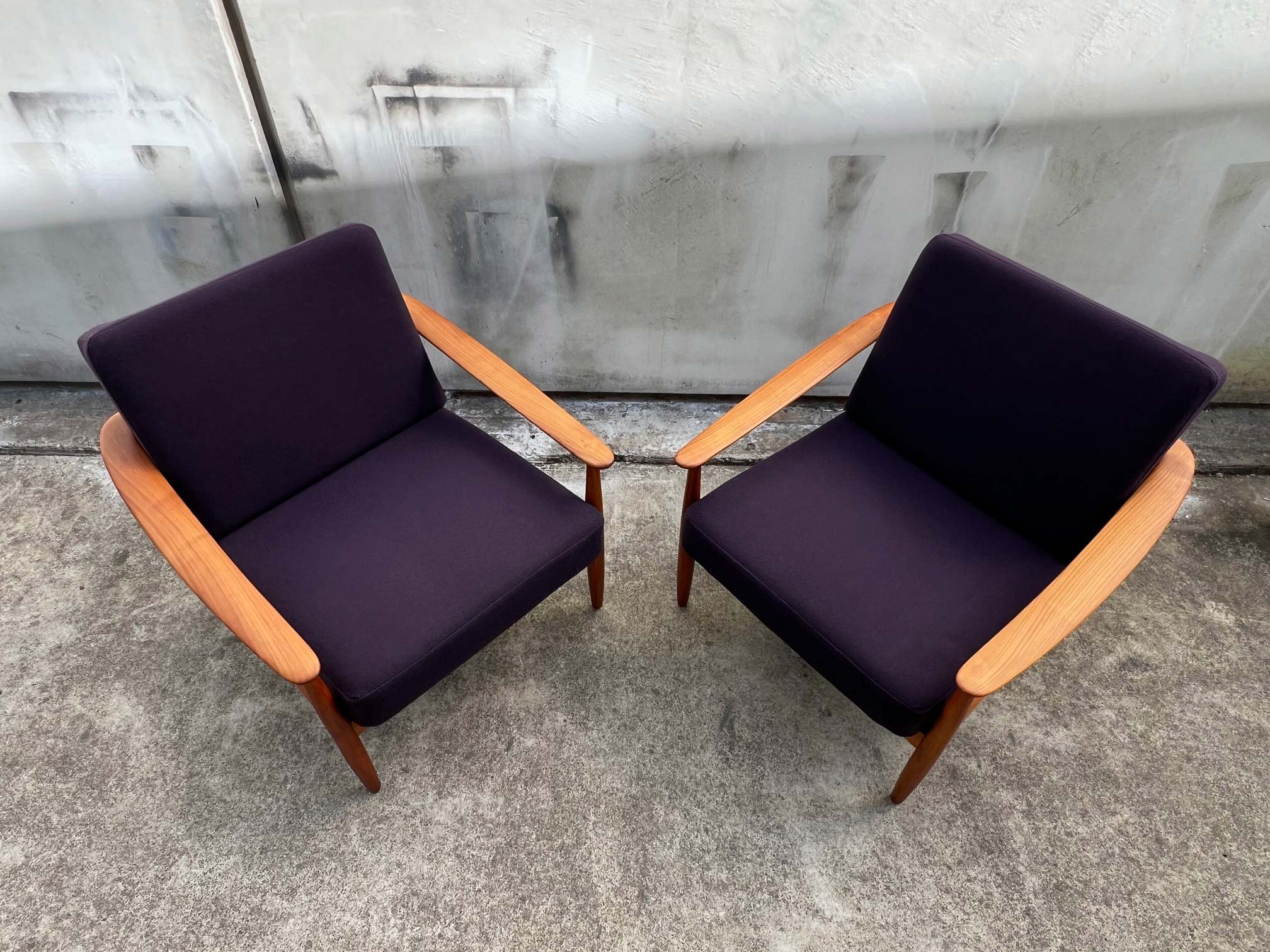 Mid-Century Modern Armchairs by Carl Straub for Goldfeder
