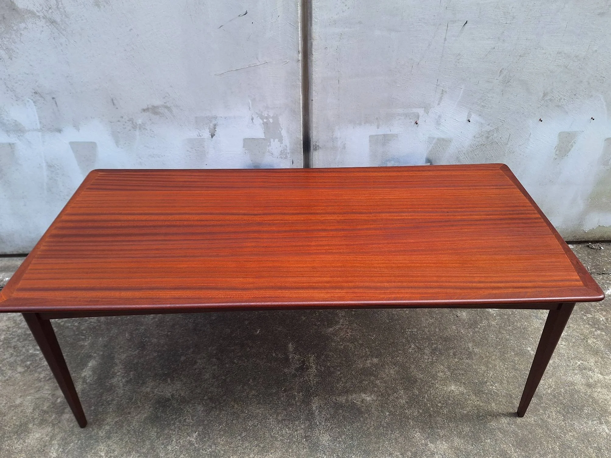 Mid century mahogany dining table by Don Furniture New Zealand