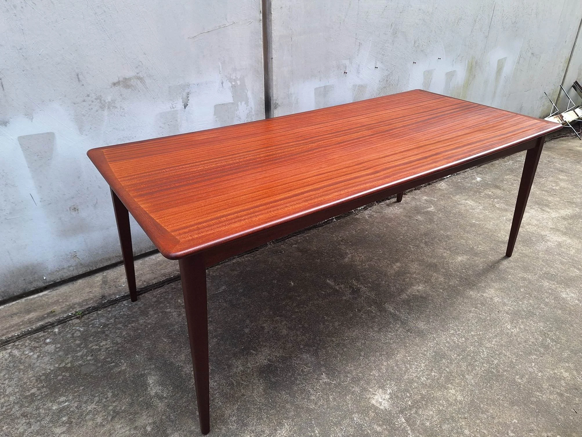 Mid century mahogany dining table by Don Furniture New Zealand
