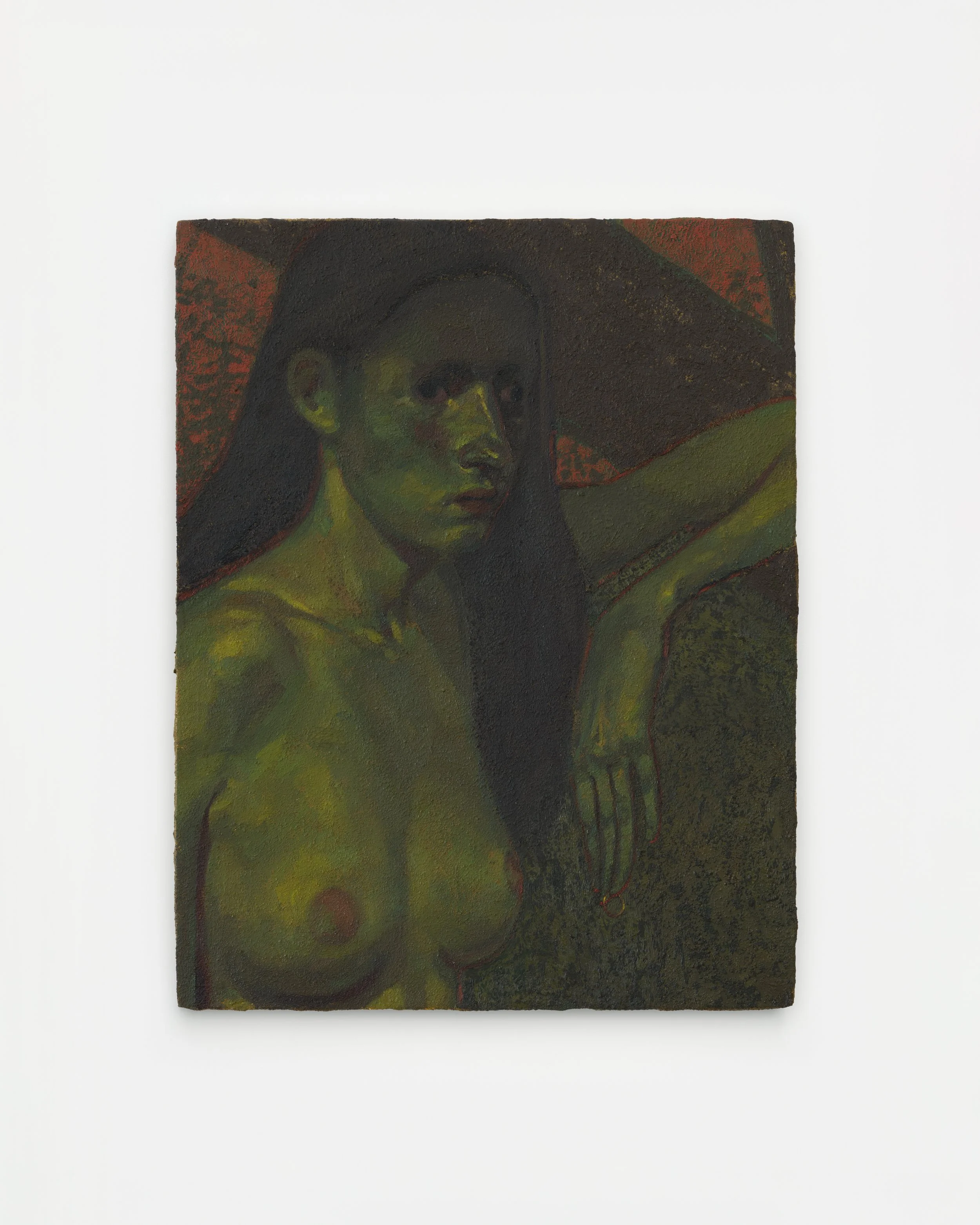Alessandra Acierno "The Disappointment," 2026 Oil on board 12 5/8 x 11 in (32 x 28 cm)
