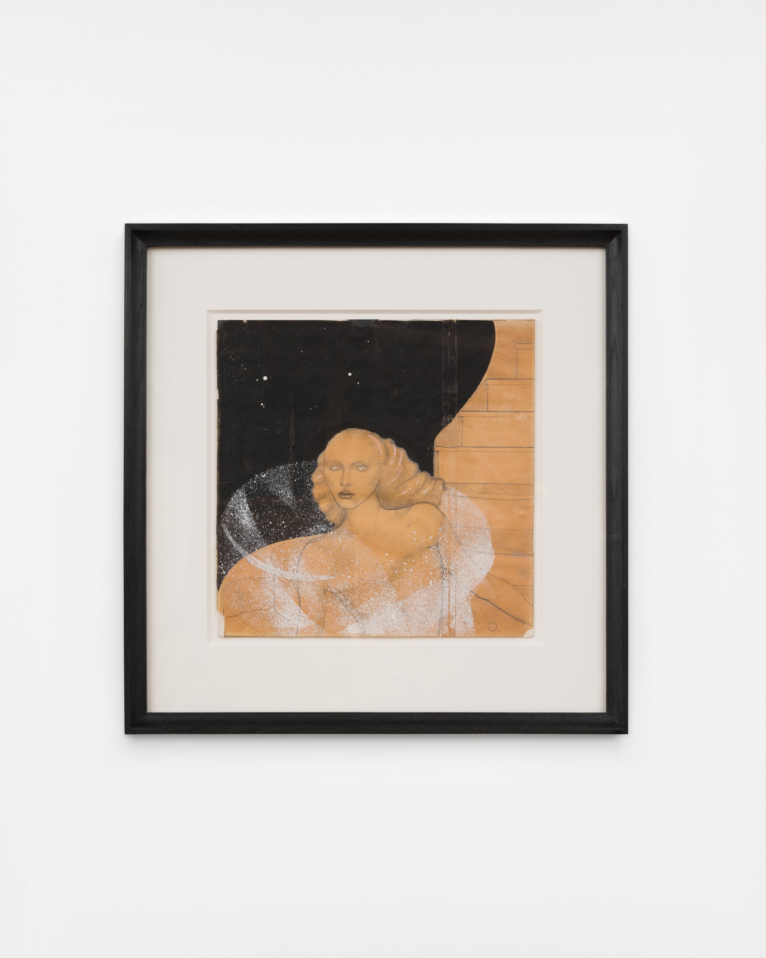 Mel Odom "Cinderella," 1976 Pencil and gouache on layout paper 18 3/4 x 18 1/2 in (48 x 47 cm) framed 