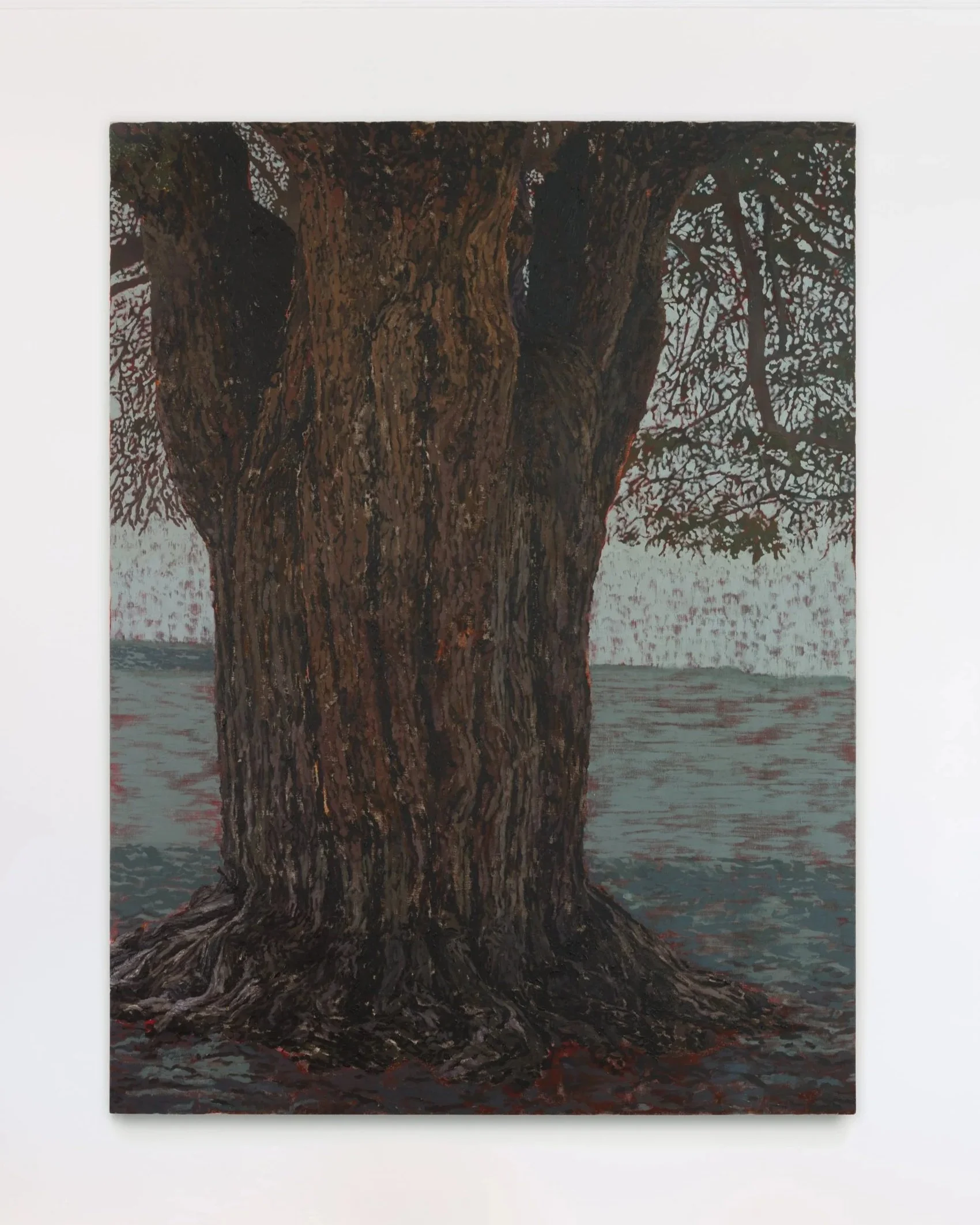 Shuangyi Li "She remembered who she was," 2025 Acrylic on linen 78 3/4 x 59 in (200 x 150 cm)