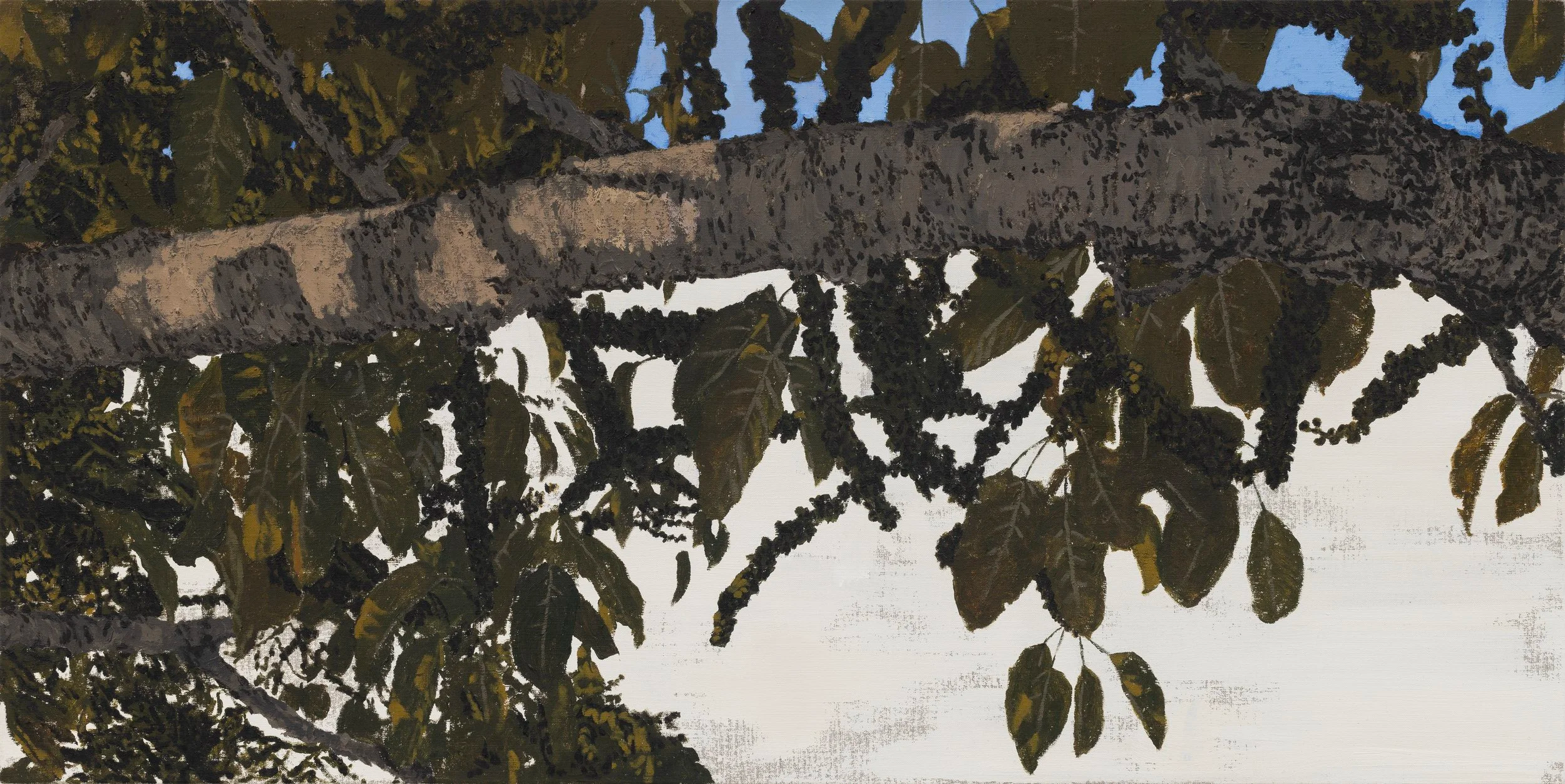 Shuangyi Li "Azure," 2025 Acrylic on linen 25 5/8 x 51 1/8 in (65 x 130 cm)