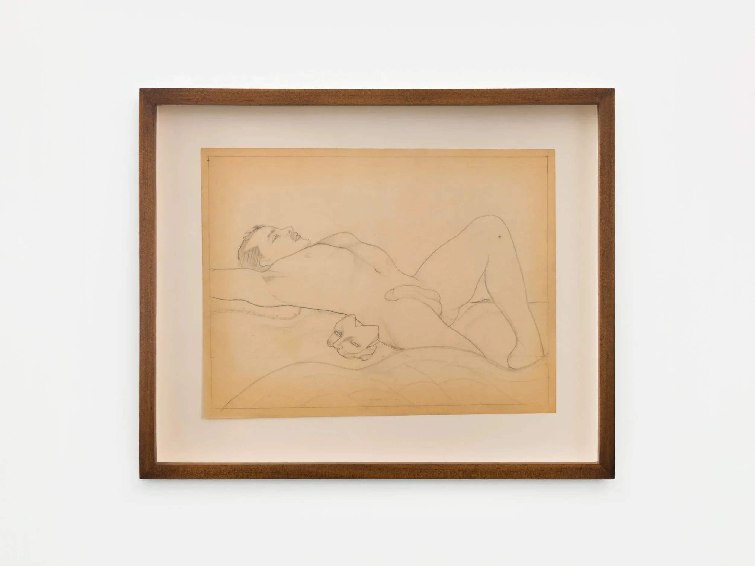 Mel Odom "Rayford (Study VI)," 1978 Graphite on vellum 9 3/8 x 11 3/8 in (23 x 28 cm) framed