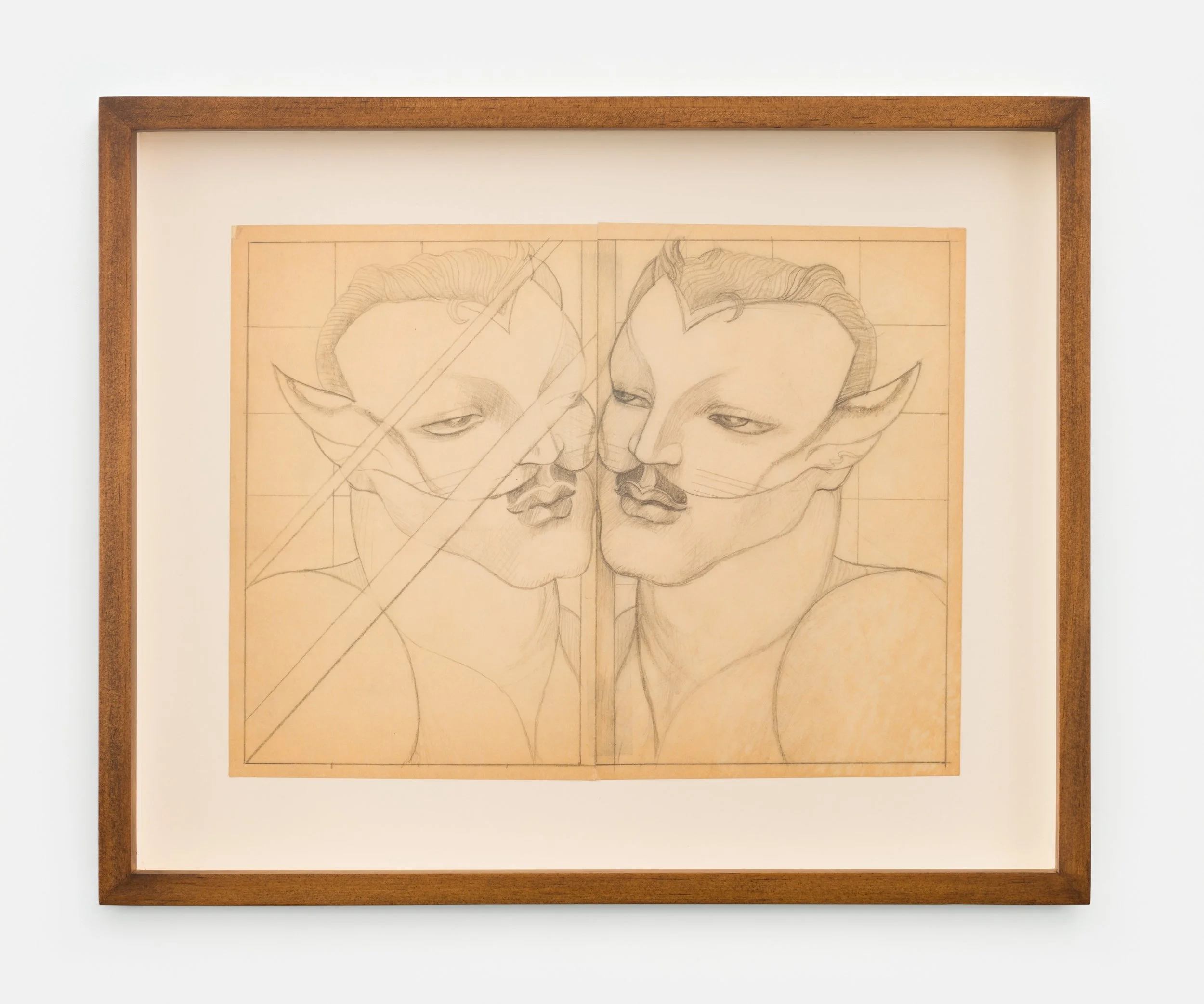 Mel Odom "Rayford (Study III)," 1978 Graphite on vellum 9 x 11 in (23 x 28 cm) framed