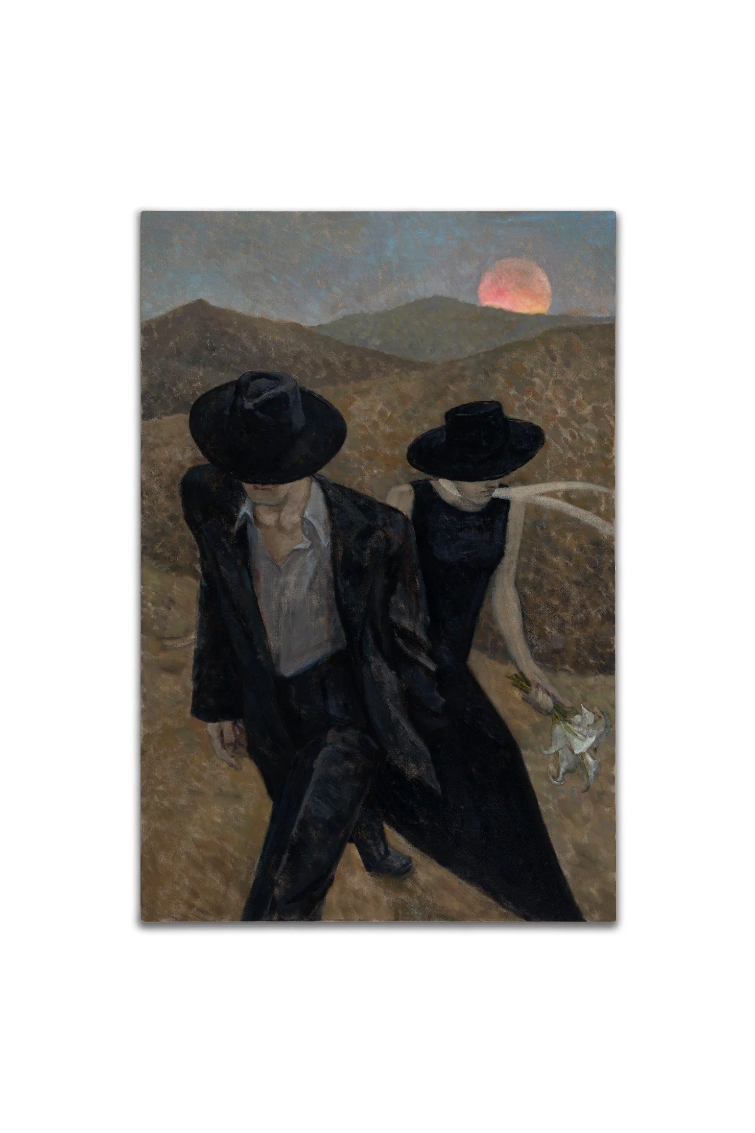 Shuangyi Li "That's What My Father Said," 2023 Oil on linen 47 1/5 x 31 1/2 (120 x 80 cm)