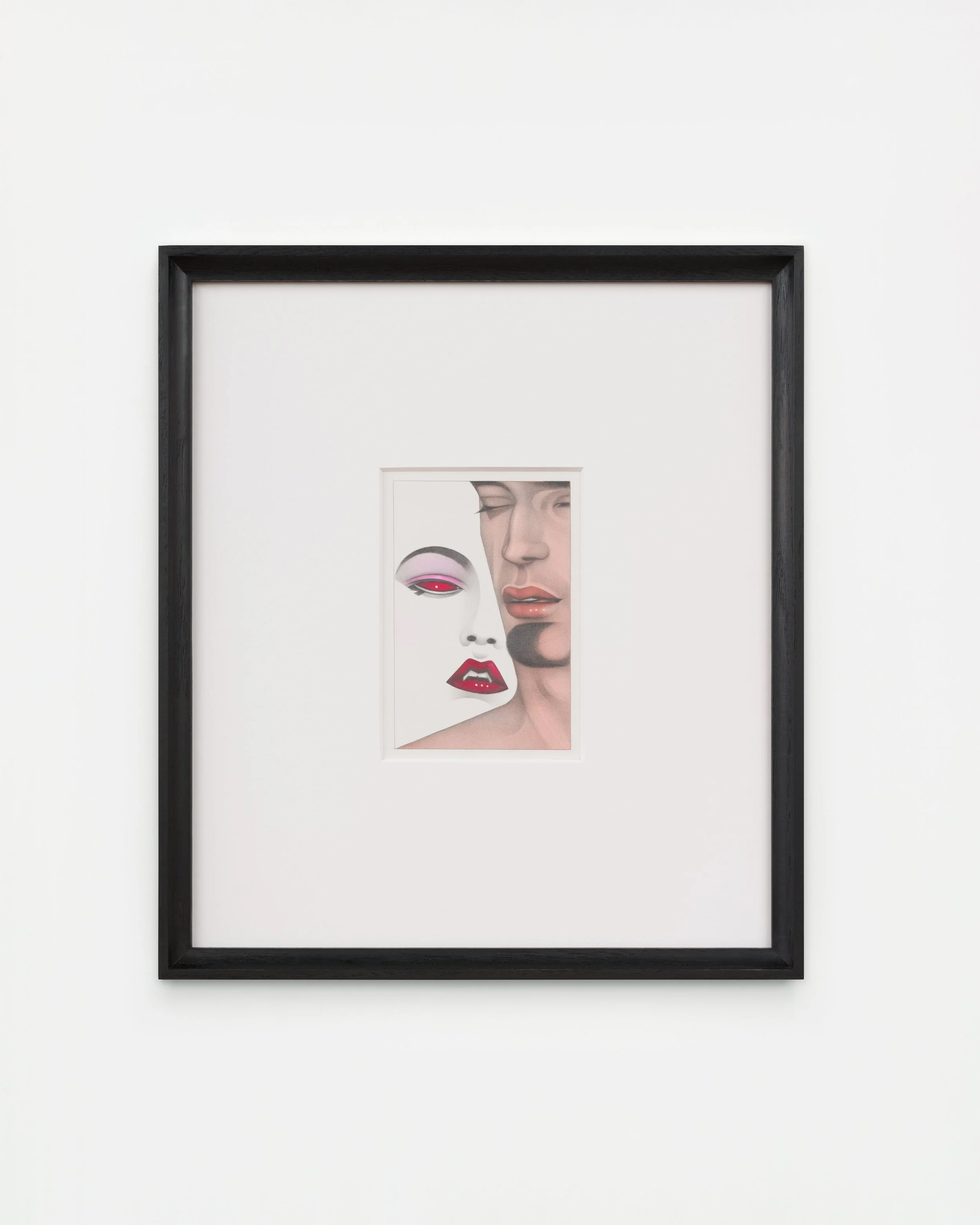Mel Odom "In the Blood," 1991 Pencil, dyes and gouache on board 17 3/4 x 15 1/2 in (45 x 40 cm) framed