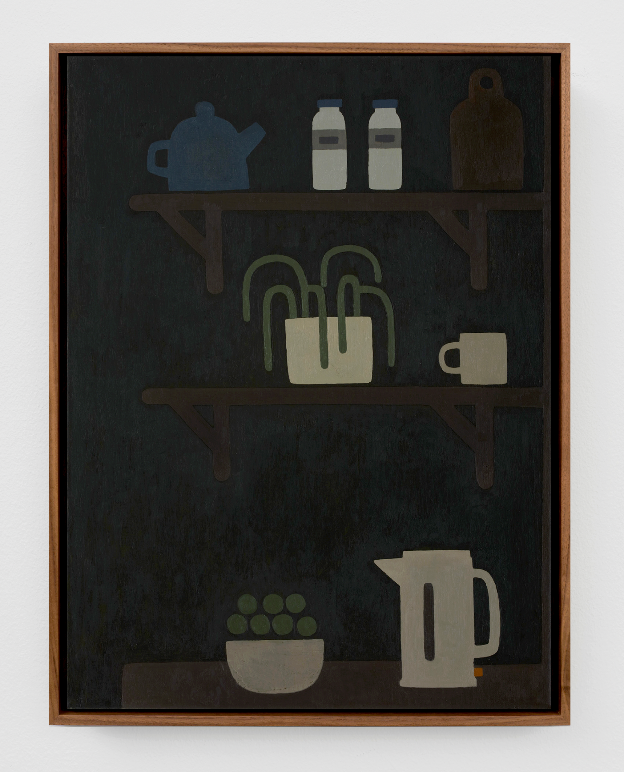 William Wright "Shelf Study (Apples)," 2025-26 Oil on canvas 16 x 12 in (41 x 31 cm)