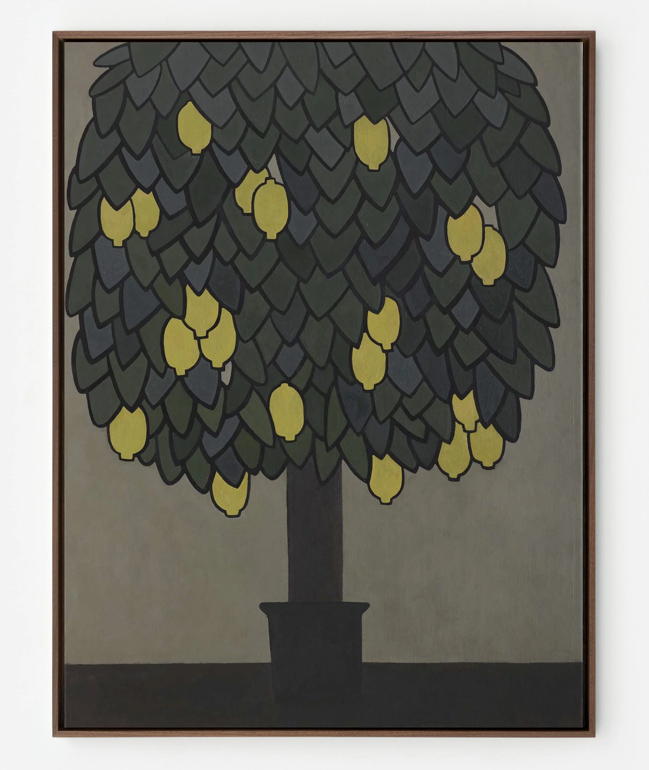William Wright "Lemon Tree," 2025-26 Oil on canvas 24 x 18 in (61 x 45 1/2 cm)