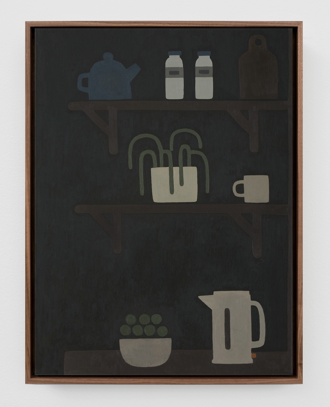 William Wright "Shelf Study (Apples)," 2025-2026 Oil on canvas 16 x 12 in (41 x 30 cm)