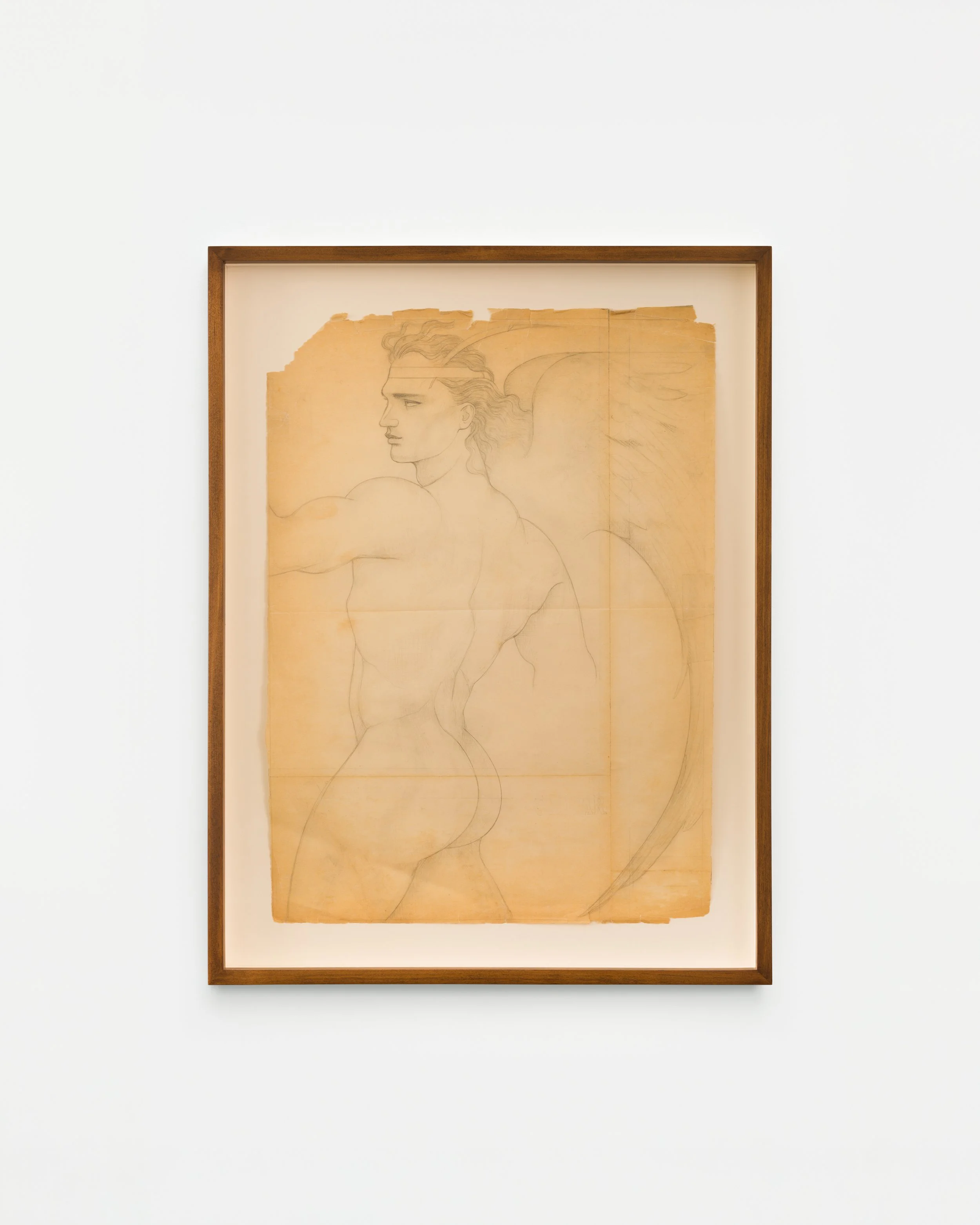 Mel Odom "Colmar (study)," 1982 Graphite on vellum 16 x 12 in (41 x 31 cm) framed