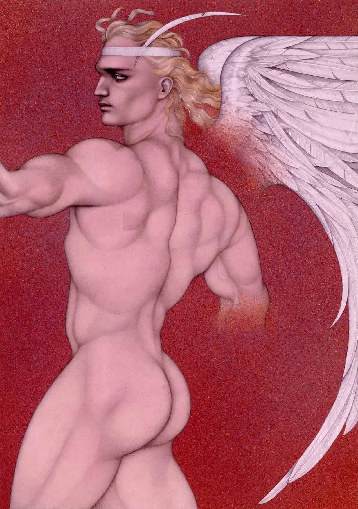 "Colmar", 1982 Colored pencil, gouache, and dye on paper 10 x 15 inches