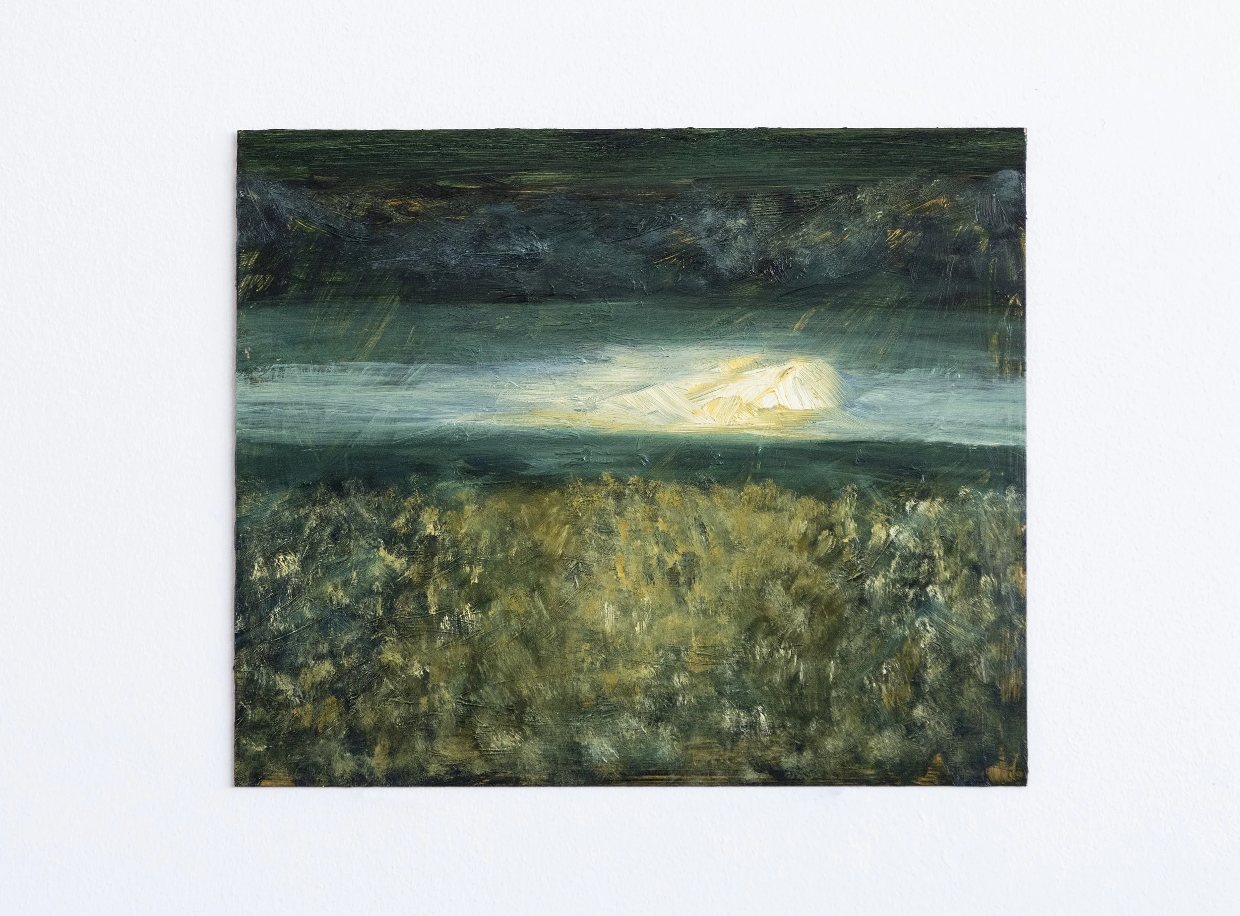 Jamiu Agboke, "No point of reference," 2025 Oil on copper 10 x 12 inches