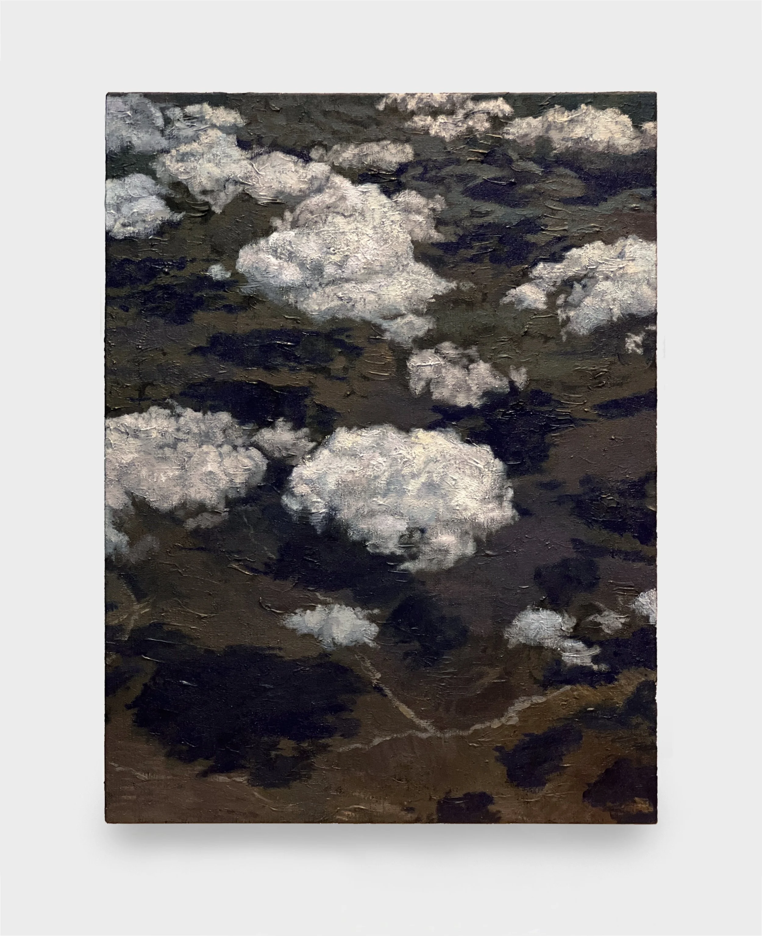 Shuangyi Li, "Nowhere to arrive," 2025 Acrylic on linen 23 3/5 x 17 3/4 inches